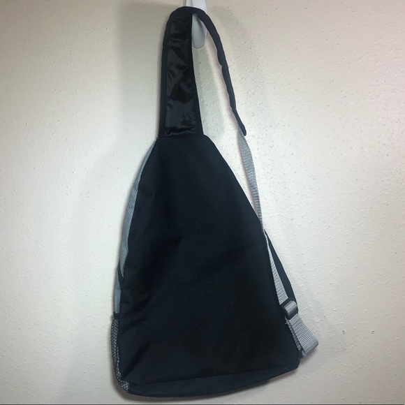 Black Backpack One Shoulder - Picture 3 of 4